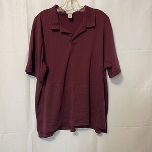 L.L. Bean Polo Shirt Burgundy Men’s Extra Large